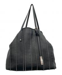 JIMMY CHOO（ジミーチュウ）の古着「レザートートバッグ」｜ブラック