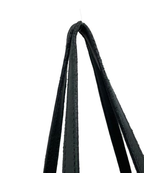 JIMMY CHOO（ジミーチュウ）JIMMY CHOO (ジミーチュウ) レザートートバッグ ブラックの古着・服飾アイテム