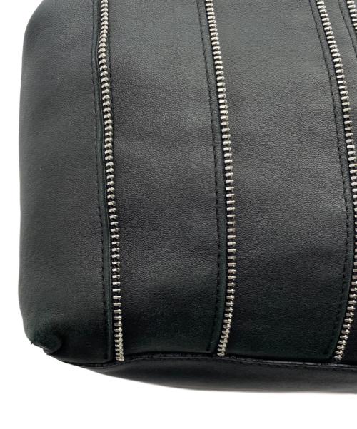 JIMMY CHOO（ジミーチュウ）JIMMY CHOO (ジミーチュウ) レザートートバッグ ブラックの古着・服飾アイテム