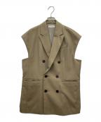 MAISON SPECIALメゾンスペシャル）の古着「スリーブレスダブルジャケット」｜オリーブ