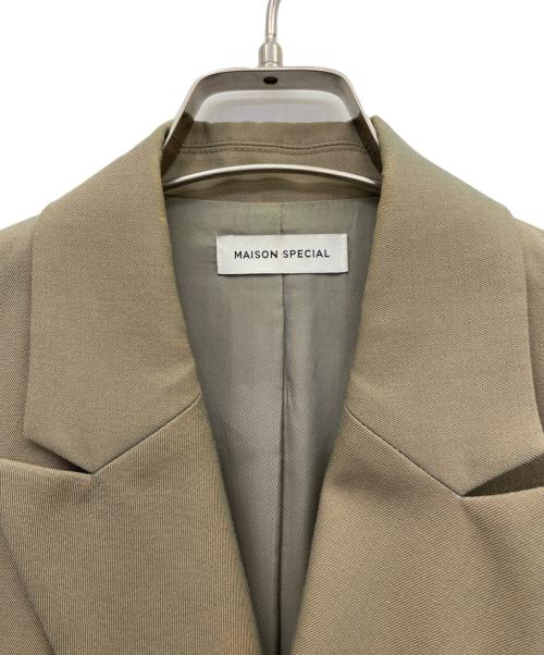 MAISON SPECIAL（メゾンスペシャル）MAISON SPECIAL (メゾンスペシャル) スリーブレスダブルジャケット オリーブ サイズ:Fの古着・服飾アイテム