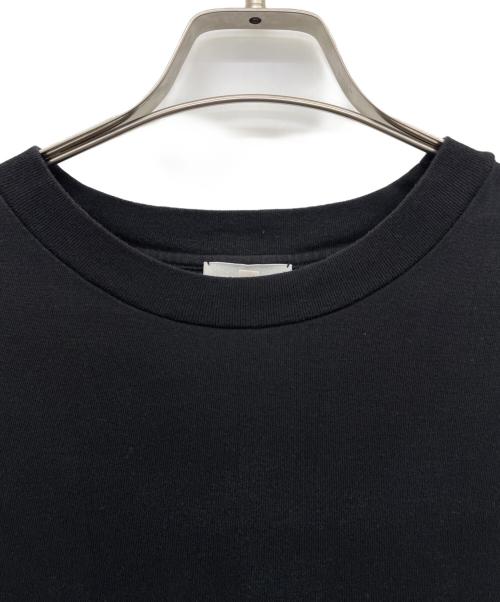 BLAMINK（ブラミンク）BLAMINK (ブラミンク) コットンクルーネックオーバースリーブＴシャツ ブラック サイズ:3の古着・服飾アイテム