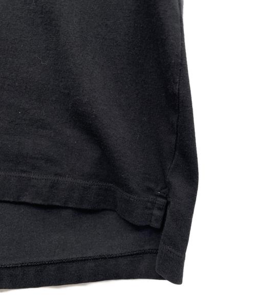BLAMINK（ブラミンク）BLAMINK (ブラミンク) コットンクルーネックオーバースリーブＴシャツ ブラック サイズ:3の古着・服飾アイテム