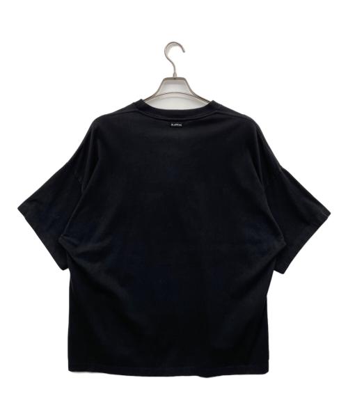BLAMINK（ブラミンク）BLAMINK (ブラミンク) コットンクルーネックオーバースリーブＴシャツ ブラック サイズ:3の古着・服飾アイテム