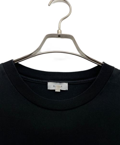 BLAMINK（ブラミンク）BLAMINK (ブラミンク) コットンクルーネックオーバースリーブＴシャツ ブラック サイズ:3の古着・服飾アイテム
