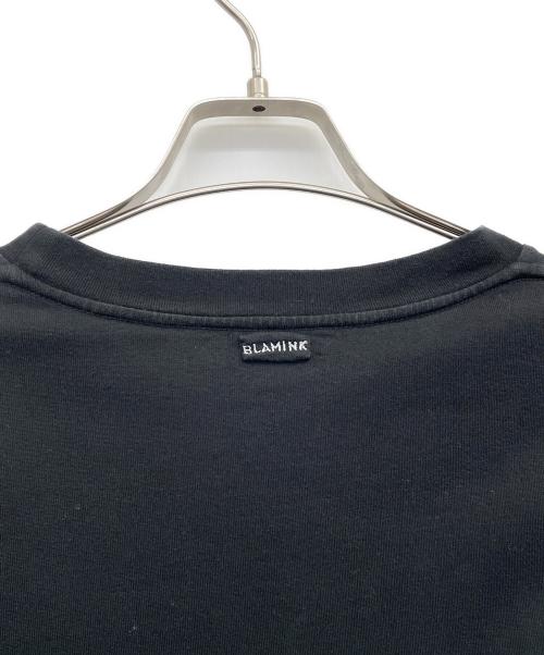 BLAMINK（ブラミンク）BLAMINK (ブラミンク) コットンクルーネックオーバースリーブＴシャツ ブラック サイズ:3の古着・服飾アイテム
