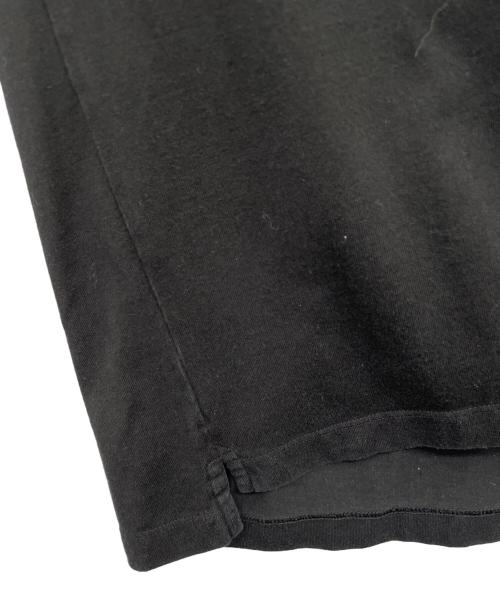 BLAMINK（ブラミンク）BLAMINK (ブラミンク) コットンクルーネックオーバースリーブＴシャツ ブラック サイズ:3の古着・服飾アイテム