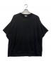BLAMINK（ブラミンク）の古着「コットンクルーネックオーバースリーブＴシャツ」｜ブラック