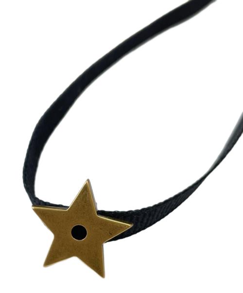 Christian Dior（クリスチャン ディオール）Christian Dior (クリスチャン ディオール) スターモチーフチョーカー ブラック×ゴールドの古着・服飾アイテム