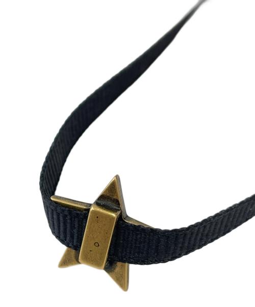 Christian Dior（クリスチャン ディオール）Christian Dior (クリスチャン ディオール) スターモチーフチョーカー ブラック×ゴールドの古着・服飾アイテム
