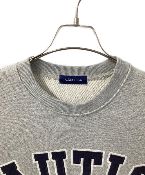 NAUTICA（ノーティカ）NAUTICA (ノーティカ) アーチロゴスウェット グレー サイズ:Ｓの古着・服飾アイテム
