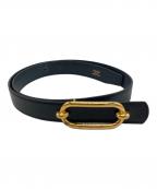 HERMESエルメス）の古着「レザーベルト」｜ブラック