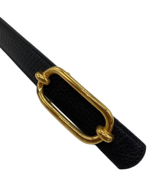 HERMES（エルメス）HERMES (エルメス) レザーベルト ブラックの古着・服飾アイテム