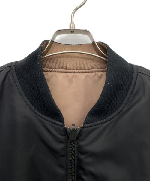 Calvin Klein Jeans（カルバンクラインジーンズ）Calvin Klein Jeans (カルバンクラインジーンズ) リバーシブル ボンバージャケット ブラック×ブラウン サイズ:Sの古着・服飾アイテム