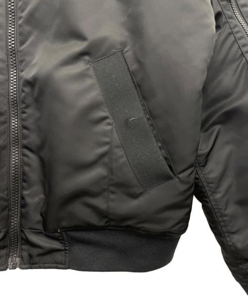 Calvin Klein Jeans（カルバンクラインジーンズ）Calvin Klein Jeans (カルバンクラインジーンズ) リバーシブル ボンバージャケット ブラック×ブラウン サイズ:Sの古着・服飾アイテム