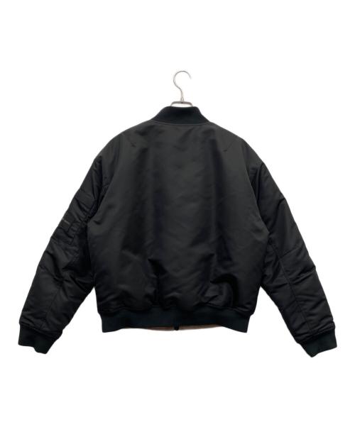 Calvin Klein Jeans（カルバンクラインジーンズ）Calvin Klein Jeans (カルバンクラインジーンズ) リバーシブル ボンバージャケット ブラック×ブラウン サイズ:Sの古着・服飾アイテム