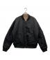Calvin Klein Jeans（カルバンクラインジーンズ）の古着「リバーシブル ボンバージャケット」｜ブラック×ブラウン