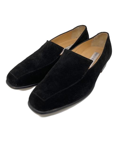 Manolo Blahnik（マノロブラニク）Manolo Blahnik (マノロブラニク) ベネチアンローファー ブラック サイズ:SIZE ６の古着・服飾アイテム