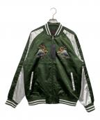 一心如鏡イッシンニョキョウ）の古着「スタジャン」｜グリーン×ホワイト