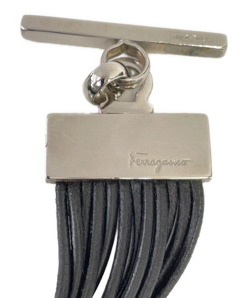 Salvatore Ferragamo（サルヴァトーレ フェラガモ）Salvatore Ferragamo (サルヴァトーレ フェラガモ) ブレスレット ガンチーニ ブラック×シルバーの古着・服飾アイテム