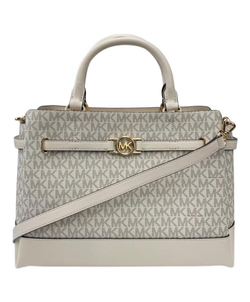 MICHAEL KORS（マイケル・コース）MICHAEL KORS (マイケルコース) Reed Large Signature Logo Satchel（リード ラージ シグネチャー ロゴ サッチェル）の古着・服飾アイテム