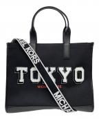 MICHAEL KORSマイケル・コース）の古着「TOKYO COOPER ストラクチャー トート ウィズ ストラップ」｜ブラック