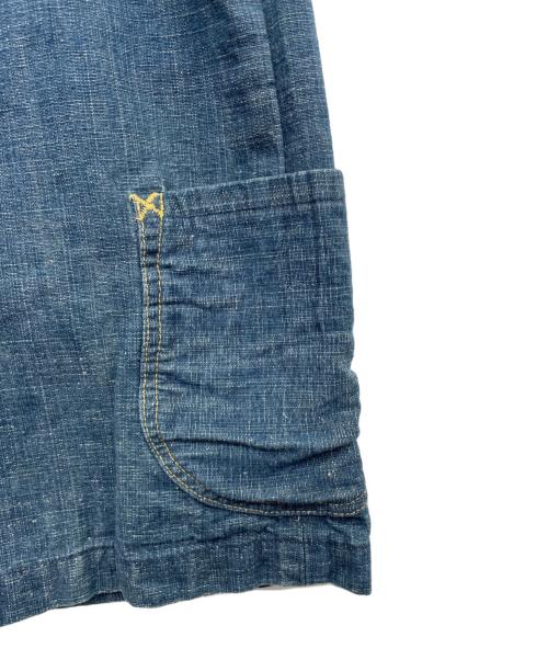 EVISU（エヴィス）EVISU (エヴィス) デニムハーフパンツ インディゴ サイズ:34の古着・服飾アイテム