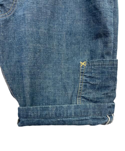 EVISU（エヴィス）EVISU (エヴィス) デニムハーフパンツ インディゴ サイズ:34の古着・服飾アイテム