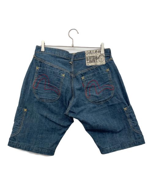 EVISU（エヴィス）EVISU (エヴィス) デニムハーフパンツ インディゴ サイズ:34の古着・服飾アイテム