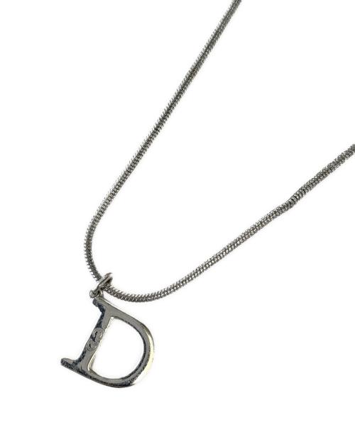 Dior（ディオール）Dior (ディオール) Dプレートネックレス シルバーの古着・服飾アイテム