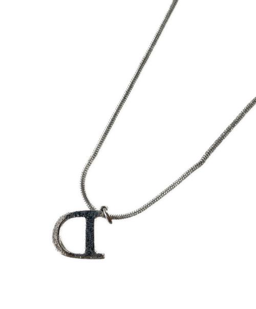 Dior（ディオール）Dior (ディオール) Dプレートネックレス シルバーの古着・服飾アイテム