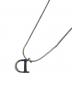 Dior (ディオール) Dプレートネックレス シルバー：4000円