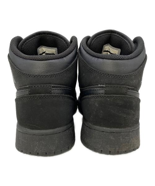 NIKE（ナイキ）NIKE (ナイキ) AIR JORDAN 1 MID (GS)(エア ジョーダン 1 ミッド GS) ブラック サイズ:24の古着・服飾アイテム