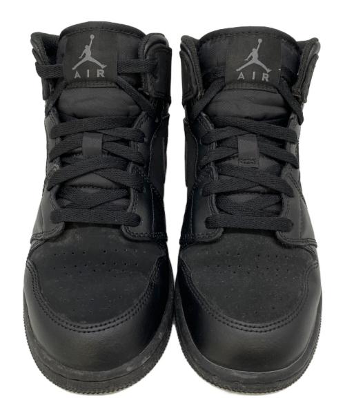 NIKE（ナイキ）NIKE (ナイキ) AIR JORDAN 1 MID (GS)(エア ジョーダン 1 ミッド GS) ブラック サイズ:24の古着・服飾アイテム