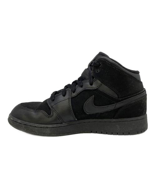 NIKE（ナイキ）NIKE (ナイキ) AIR JORDAN 1 MID (GS)(エア ジョーダン 1 ミッド GS) ブラック サイズ:24の古着・服飾アイテム