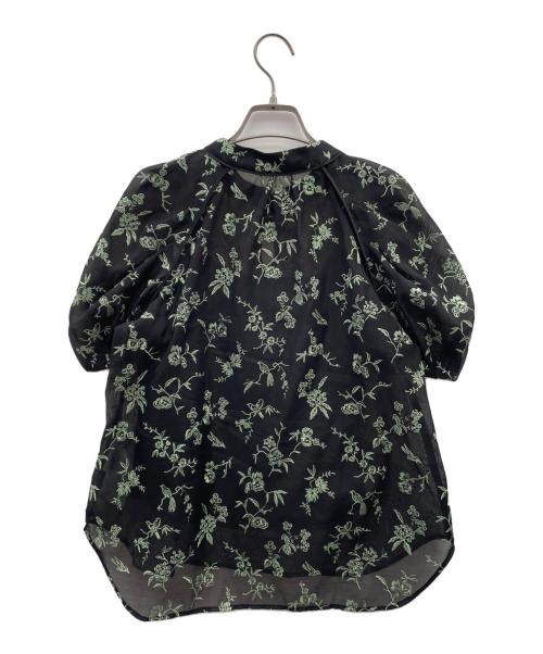 Lily Brown（リリーブラウン）Lily Brown (リリーブラウン) ボタニカルエンブロイダリーチャイナブラウス ブラック サイズ:oneの古着・服飾アイテム