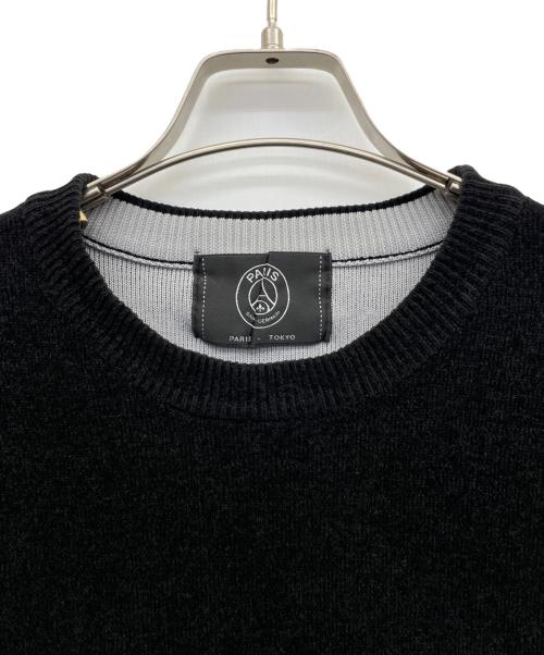 Paris Saint-Germain（パリサンジェルマン）Paris Saint-Germain (パリサンジェルマン) ニット ブラック サイズ:Ｌの古着・服飾アイテム