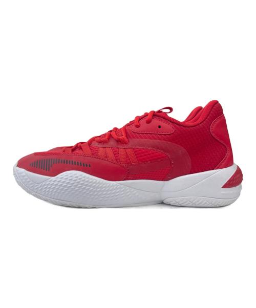 PUMA（プーマ）PUMA (プーマ) ローカットスニーカー レッド×ホワイト サイズ:27の古着・服飾アイテム