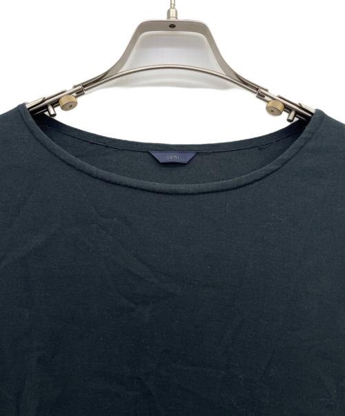 ichi（イチ）ichi (イチ) コットンリネンロングワンピース ギャザー ブラック サイズ:Mの古着・服飾アイテム