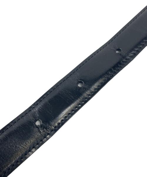 Cartier（カルティエ）Cartier (カルティエ) レザーベルト ブラック×シルバーの古着・服飾アイテム