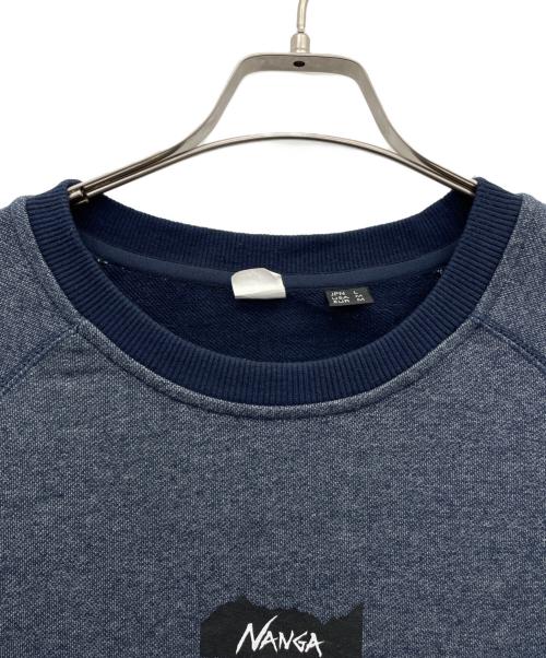 NANGA（ナンガ）NANGA (ナンガ) ECO HYBRID SWEAT SHIRT（エコハイブリッドスウェット） ネイビー サイズ:Ｌの古着・服飾アイテム