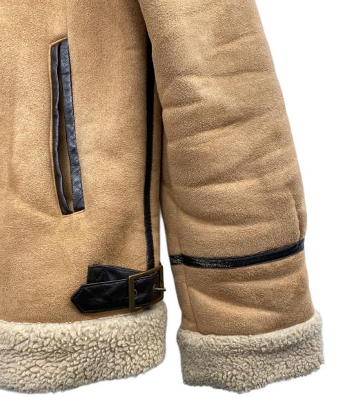 Wacky Races（ワッキーレース）Wacky Races (ワッキーレース) THE BRAVEMAN (ザ ブレイブマン) ムートンジャケット ブラウン サイズ:Ｍの古着・服飾アイテム