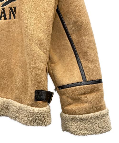 Wacky Races（ワッキーレース）Wacky Races (ワッキーレース) THE BRAVEMAN (ザ ブレイブマン) ムートンジャケット ブラウン サイズ:Ｍの古着・服飾アイテム