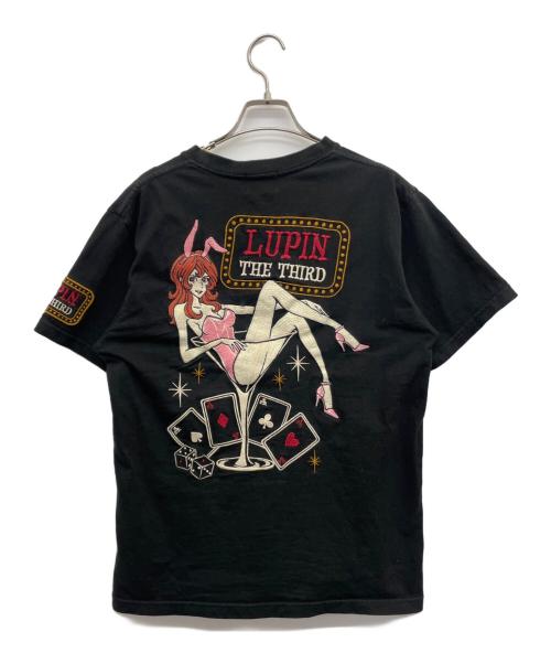 ルパン三世（ルパンサンセイ）ルパン三世 (ルパンサンセイ) 半袖カットソー ブラック サイズ:Ｍの古着・服飾アイテム