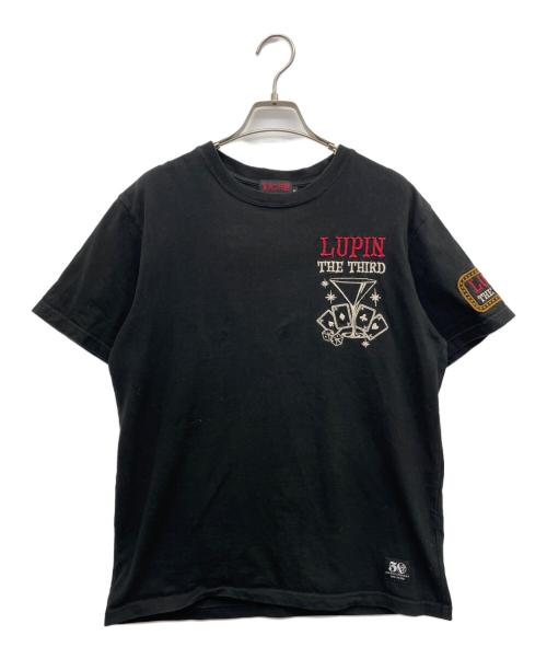 ルパン三世（ルパンサンセイ）ルパン三世 (ルパンサンセイ) 半袖カットソー ブラック サイズ:Ｍの古着・服飾アイテム