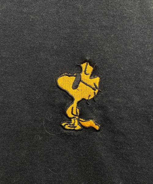 PEANUTS（ピーナッツ）PEANUTS (ピーナッツ) FLAGSTAFF (フラグスタッフ) 半袖カットソー ブラック サイズ:Ｍの古着・服飾アイテム