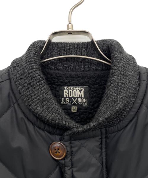 J.S HOMESTEAD（ジャーナルスタンダード ホームステッド）J.S HOMESTEAD (ジャーナルスタンダード ホームステッド) NIGEL CABOURN (ナイジェルケーボン) THE DRAWING ROOM (ドローイングルーム) ボアジャケット ブラック サイズ:48の古着・服飾アイテム