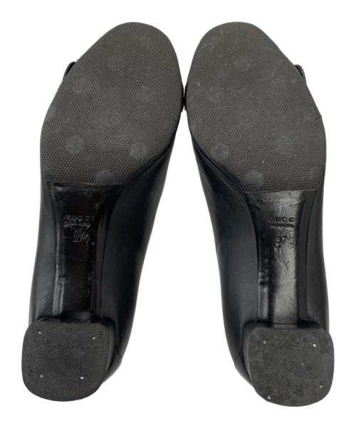 GUCCI（グッチ）GUCCI (グッチ) オープントゥーパンプス ブラック サイズ:37の古着・服飾アイテム