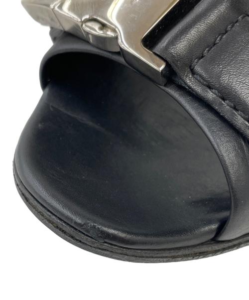 GUCCI（グッチ）GUCCI (グッチ) オープントゥーパンプス ブラック サイズ:37の古着・服飾アイテム