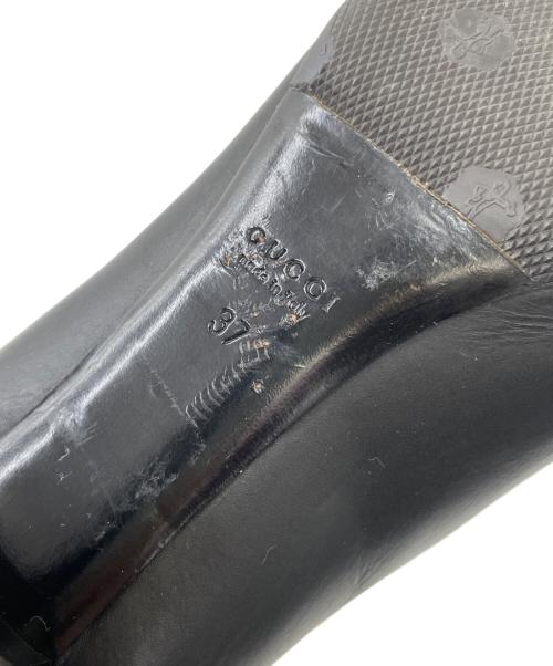GUCCI（グッチ）GUCCI (グッチ) オープントゥーパンプス ブラック サイズ:37の古着・服飾アイテム
